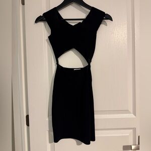 Superdown Black Backless Dress